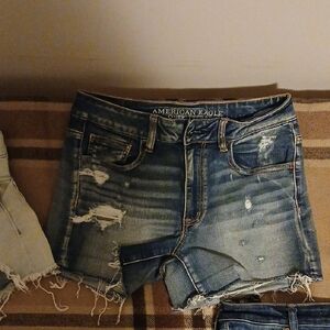 American Eagle Outfitters Women's Blue Denim Shorts
